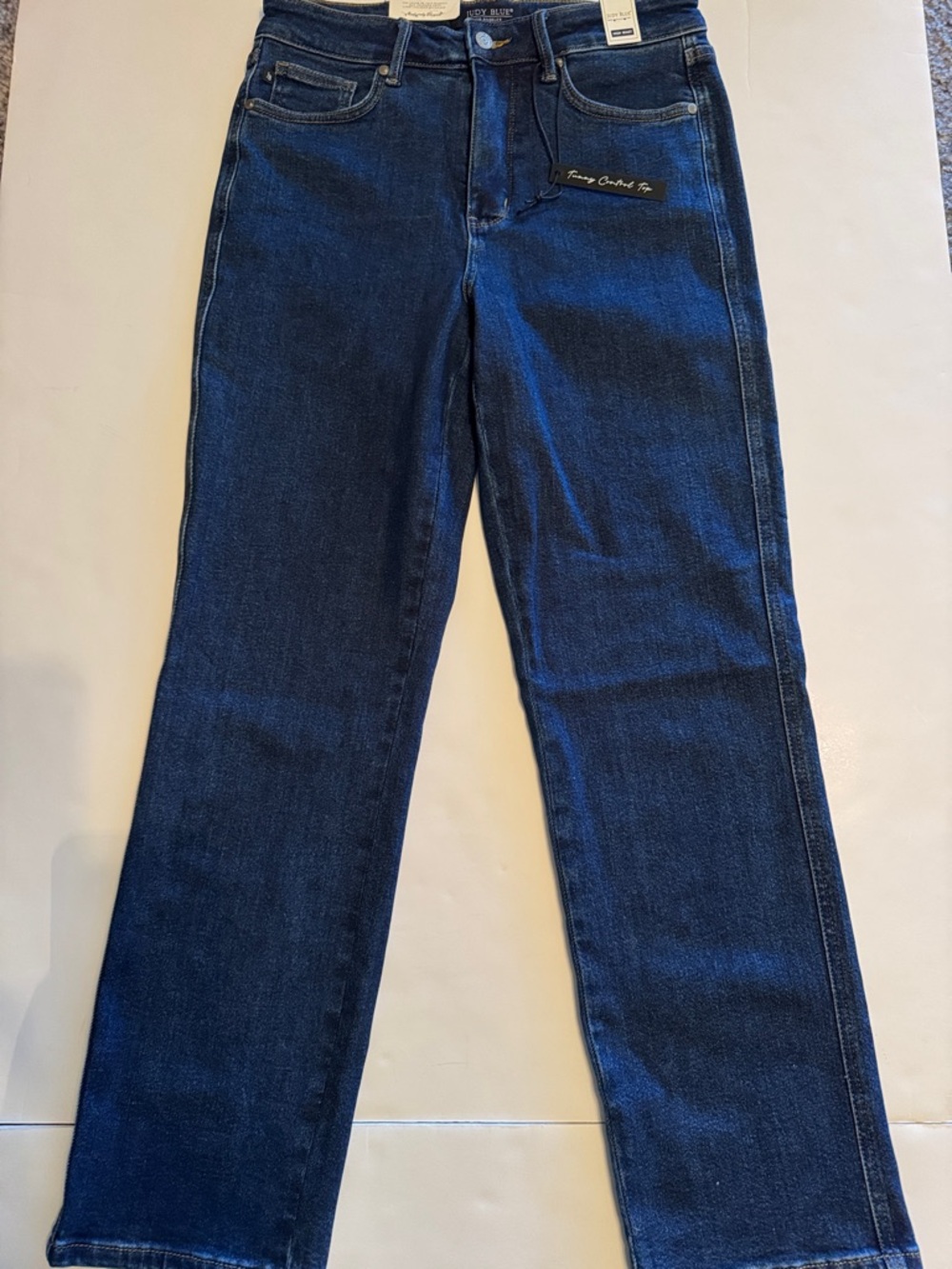 Judy Blue Indigo High-Rise Tummy Control Straight Jeans